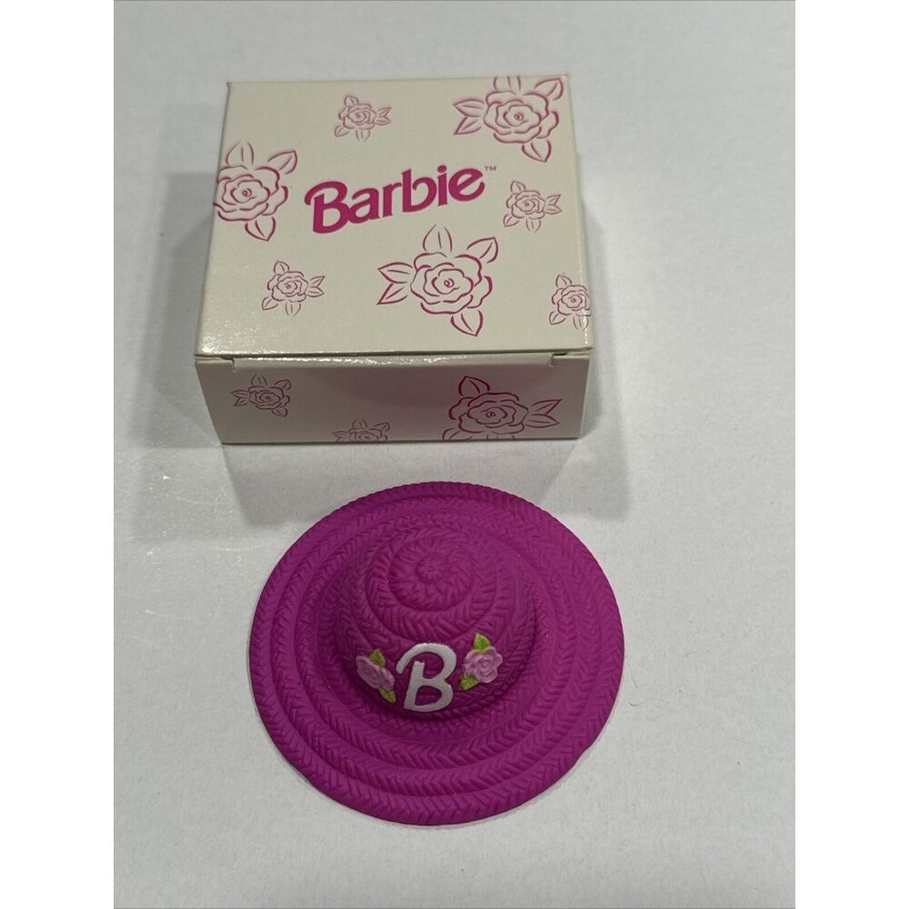 Vintage Barbie Doll Avon Glamour Cosmetics Hat Fragrance Glacé BB3 - Picture 1 of 3
